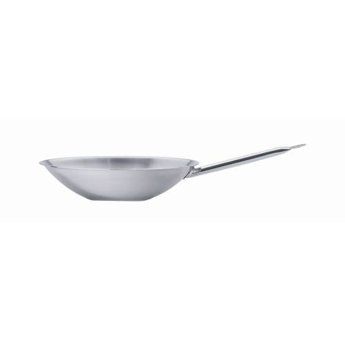 Pujadas Wok Round Flat Bottom Stainless Steel (360mm) by Pujadas  Commercial catering equipment