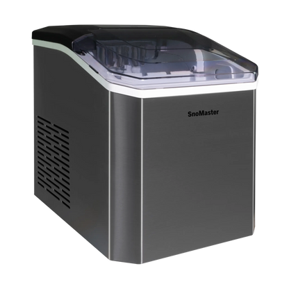 SnoMaster - 12Kg/24Hr Counter-Top Bullet Type Ice-Maker - Stainless Steel (ZBC-14B)