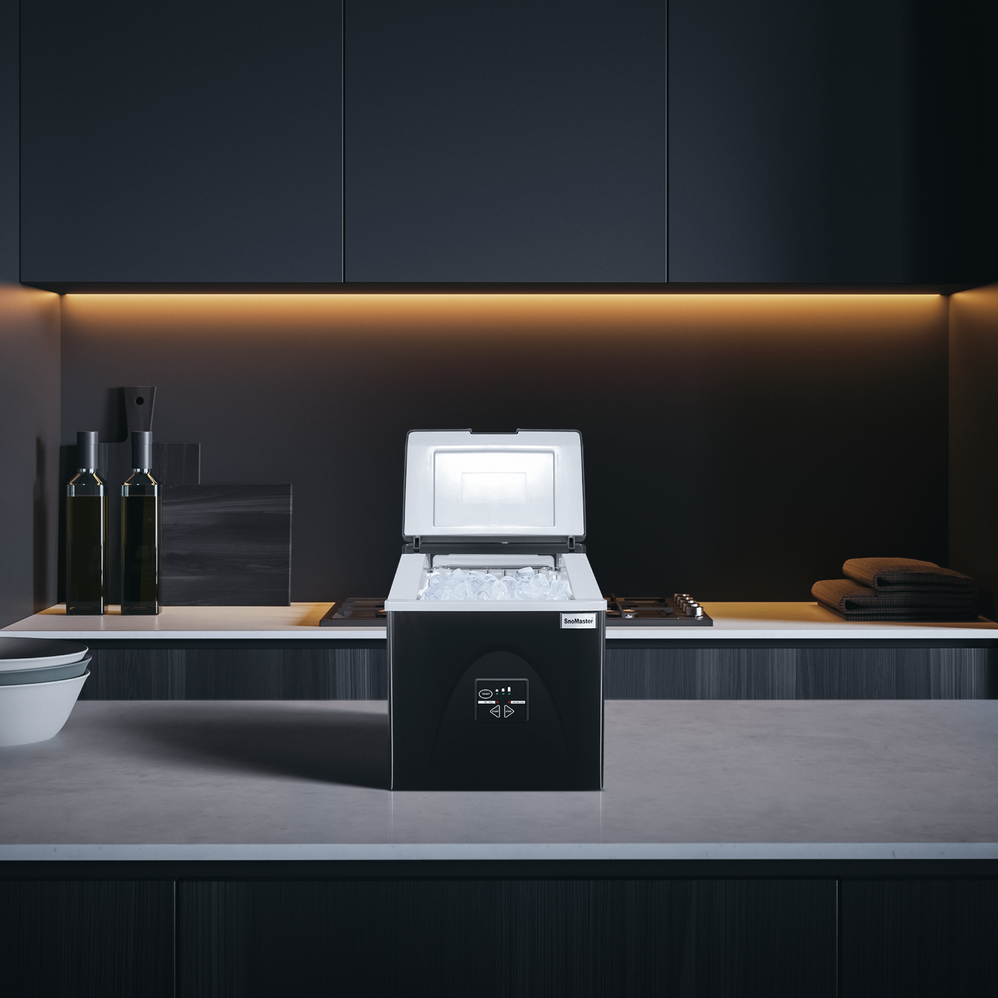 SnoMaster ZBC-20 Black 20kg Counter-Top Bullet Ice Maker