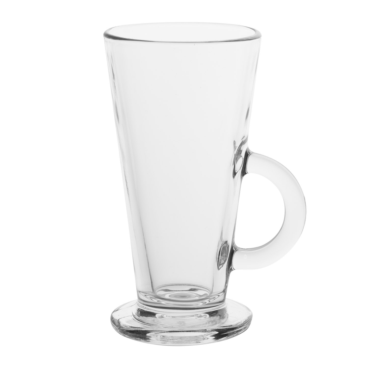 Aqua AQU1017 Latino 250ml clear glass hot drink mug, supplied in packs of 24