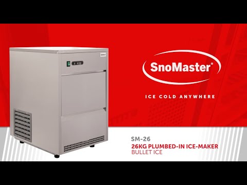 SnoMaster - 26Kg/24Hr Plumbed-In Bullet Type Ice-Maker (SM-26)