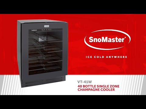 SnoMaster - 40 Bottle Single Zone Champagne Cooler (VT-41W)