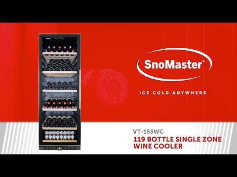SnoMaster - 119 Bottle Single Zone Wine Cooler (VT-155WC)