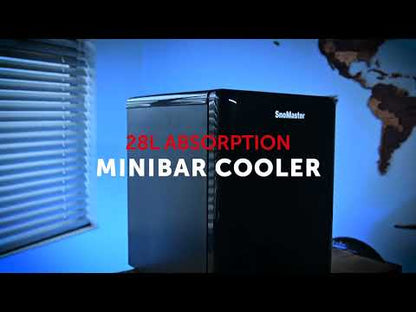 SnoMaster - 28L Absorption Minibar Cooler - Black (SMBC-30A)