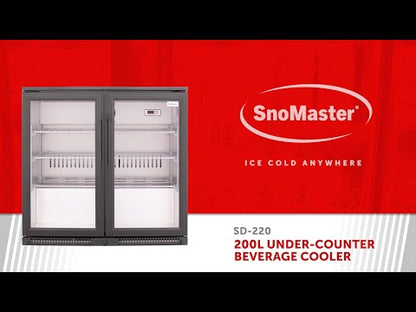 SnoMaster - 200L Sub-Zero Under-Counter Beverage Cooler - Stainless Steel (SD-220SS)
