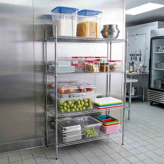 Zinc/Epoxy 4-Shelf Shelving Complete Unit 455 (d) x 1830 (h) mm