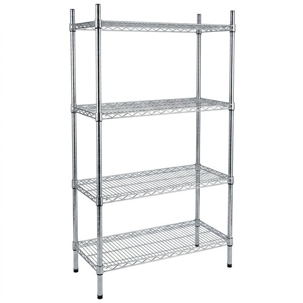 Zinc/Epoxy 4-Shelf Shelving Complete Unit 455 (d) x 1830 (h) mm