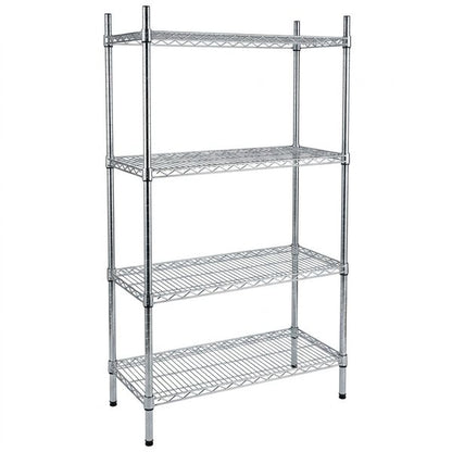 Zinc/Epoxy 4-Shelf Shelving Complete Unit 455 (d) x 1830 (h) mm